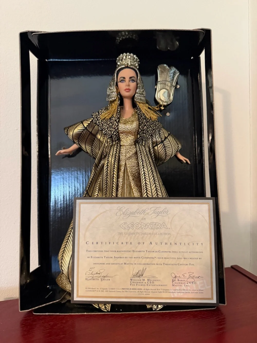 Elizabeth Taylor Cleopatra Collector Barbie Doll Vintage Limited Edition - Picture 9 of 12